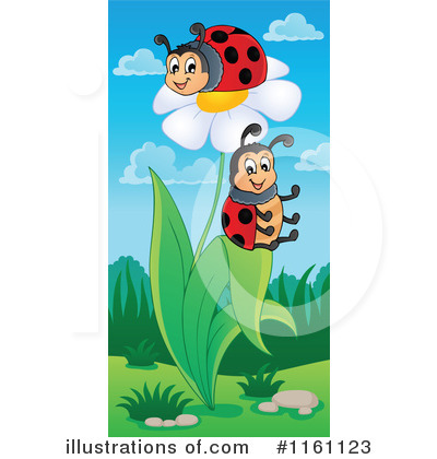 Royalty-Free (RF) Ladybug Clipart Illustration by visekart - Stock Sample #1161123