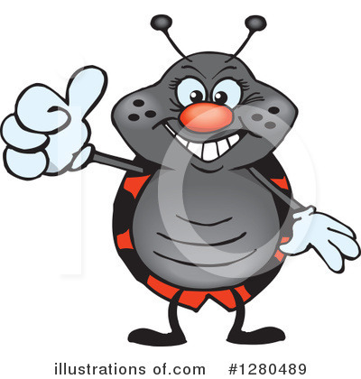 Royalty-Free (RF) Ladybug Clipart Illustration by Dennis Holmes Designs - Stock Sample #1280489