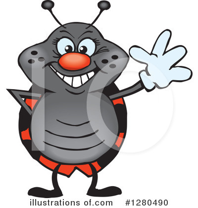 Royalty-Free (RF) Ladybug Clipart Illustration by Dennis Holmes Designs - Stock Sample #1280490