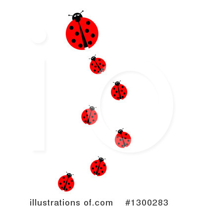 Royalty-Free (RF) Ladybug Clipart Illustration by oboy - Stock Sample #1300283