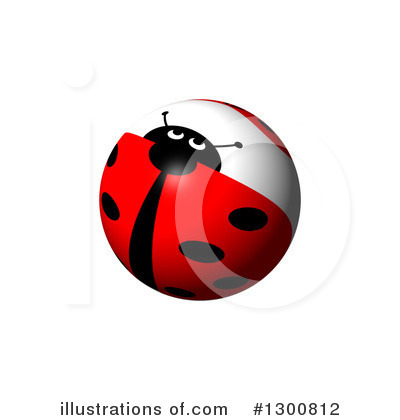 Royalty-Free (RF) Ladybug Clipart Illustration by oboy - Stock Sample #1300812