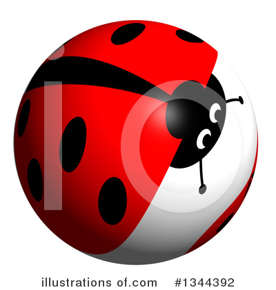 Royalty-Free (RF) Ladybug Clipart Illustration by oboy - Stock Sample #1344392