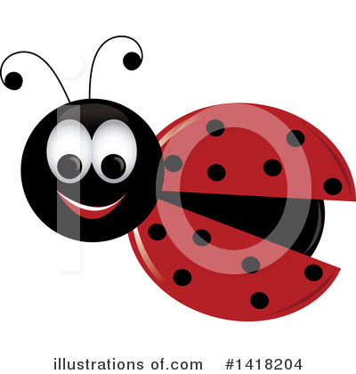 Royalty-Free (RF) Ladybug Clipart Illustration by Pams Clipart - Stock Sample #1418204