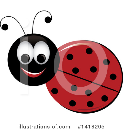 Royalty-Free (RF) Ladybug Clipart Illustration by Pams Clipart - Stock Sample #1418205