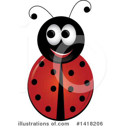 Royalty-Free (RF) Ladybug Clipart Illustration by Pams Clipart - Stock Sample #1418206