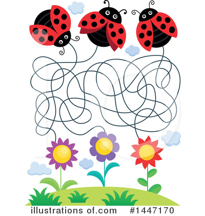 Royalty-Free (RF) Ladybug Clipart Illustration by visekart - Stock Sample #1447170