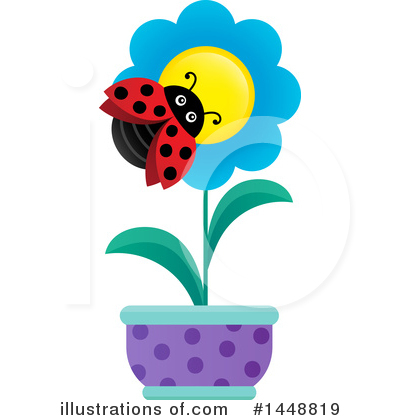 Royalty-Free (RF) Ladybug Clipart Illustration by visekart - Stock Sample #1448819