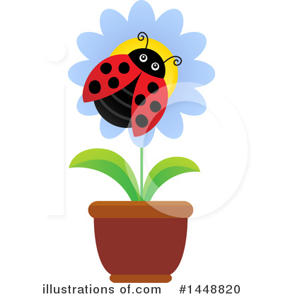 Royalty-Free (RF) Ladybug Clipart Illustration by visekart - Stock Sample #1448820