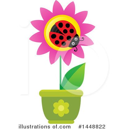 Royalty-Free (RF) Ladybug Clipart Illustration by visekart - Stock Sample #1448822