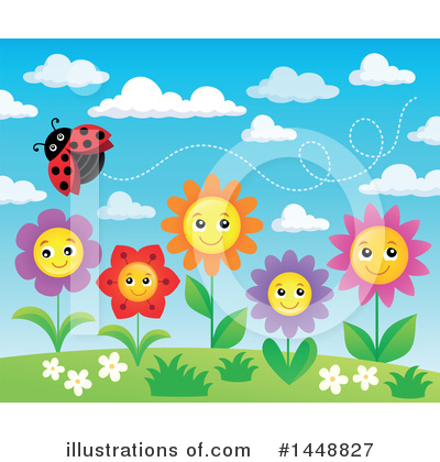 Royalty-Free (RF) Ladybug Clipart Illustration by visekart - Stock Sample #1448827