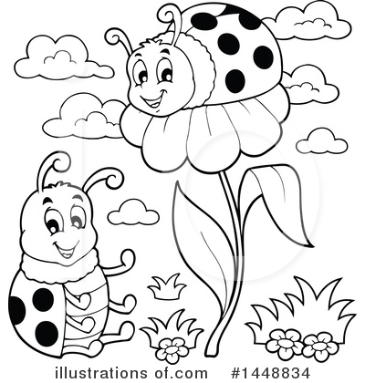 Royalty-Free (RF) Ladybug Clipart Illustration by visekart - Stock Sample #1448834