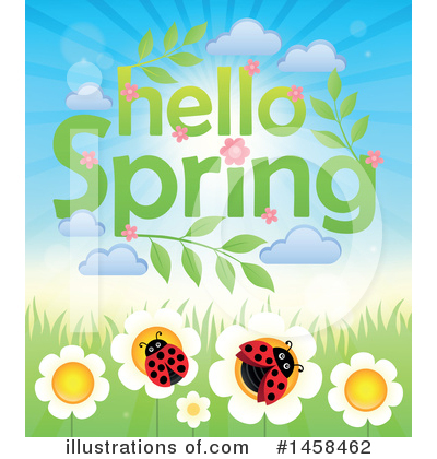 Royalty-Free (RF) Ladybug Clipart Illustration by visekart - Stock Sample #1458462
