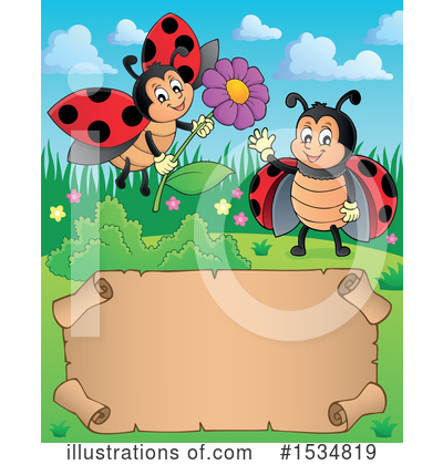 Royalty-Free (RF) Ladybug Clipart Illustration by visekart - Stock Sample #1534819