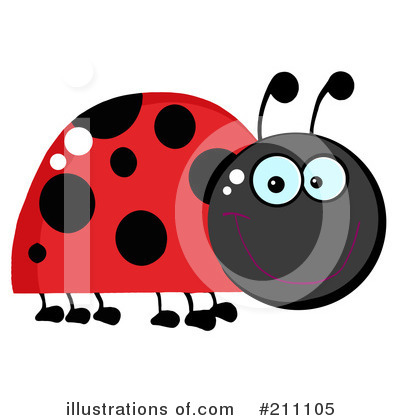 Royalty-Free (RF) Ladybug Clipart Illustration by Hit Toon - Stock Sample #211105