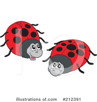 Royalty-Free (RF) Ladybug Clipart Illustration by visekart - Stock Sample #212391