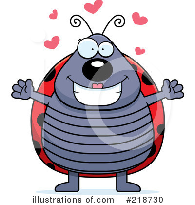 Royalty-Free (RF) Ladybug Clipart Illustration by Cory Thoman - Stock Sample #218730