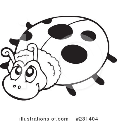 Royalty-Free (RF) Ladybug Clipart Illustration by visekart - Stock Sample #231404