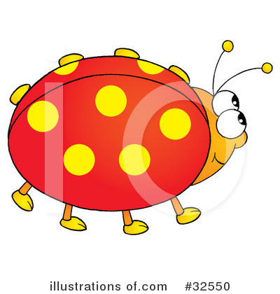 Royalty-Free (RF) Ladybug Clipart Illustration by Alex Bannykh - Stock Sample #32550