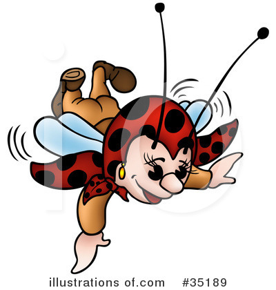Royalty-Free (RF) Ladybug Clipart Illustration by dero - Stock Sample #35189