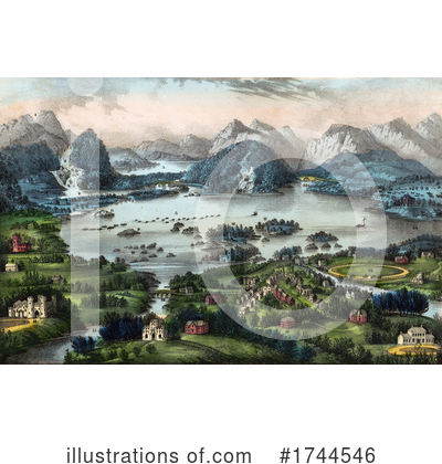Royalty-Free (RF) Lake Clipart Illustration by JVPD - Stock Sample #1744546