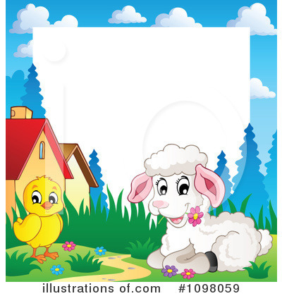 Royalty-Free (RF) Lamb Clipart Illustration by visekart - Stock Sample #1098059