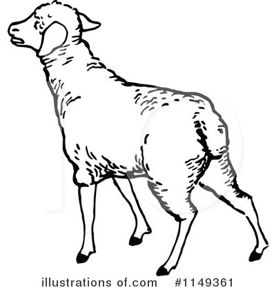 Royalty-Free (RF) Lamb Clipart Illustration by Prawny Vintage - Stock Sample #1149361