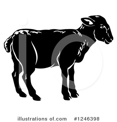 Royalty-Free (RF) Lamb Clipart Illustration by AtStockIllustration - Stock Sample #1246398