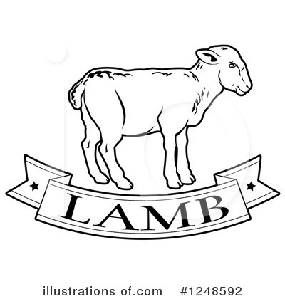 Royalty-Free (RF) Lamb Clipart Illustration by AtStockIllustration - Stock Sample #1248592
