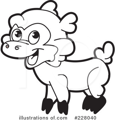 Royalty-Free (RF) Lamb Clipart Illustration by Lal Perera - Stock Sample #228040