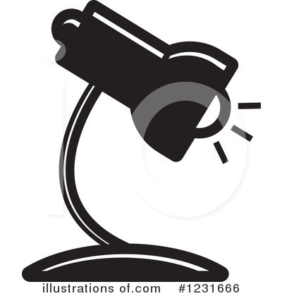 Desk Lamp Clipart #1231666 by Lal Perera