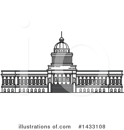 Capitol Building Clipart #1433108 by Vector Tradition SM