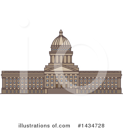 Capitol Building Clipart #1434728 by Vector Tradition SM