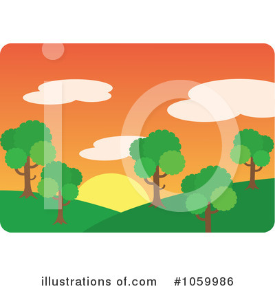 Royalty-Free (RF) Landscape Clipart Illustration by Rosie Piter - Stock Sample #1059986
