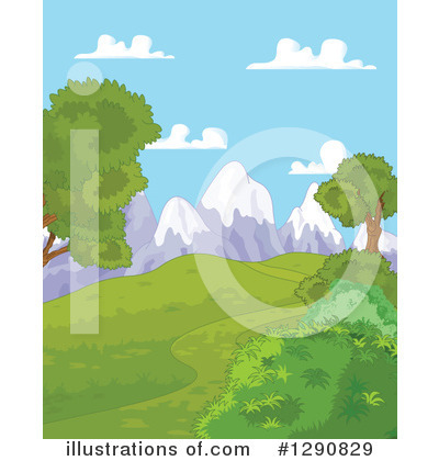 Royalty-Free (RF) Landscape Clipart Illustration by Pushkin - Stock Sample #1290829