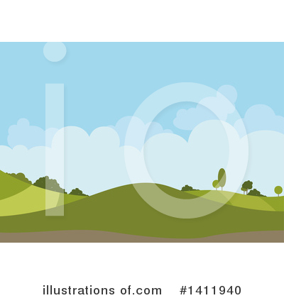 Royalty-Free (RF) Landscape Clipart Illustration by dero - Stock Sample #1411940