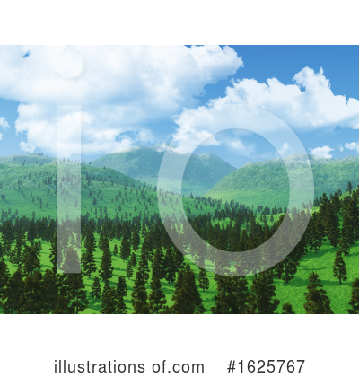 Royalty-Free (RF) Landscape Clipart Illustration by KJ Pargeter - Stock Sample #1625767