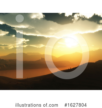 Royalty-Free (RF) Landscape Clipart Illustration by KJ Pargeter - Stock Sample #1627804