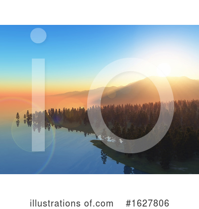 Royalty-Free (RF) Landscape Clipart Illustration by KJ Pargeter - Stock Sample #1627806