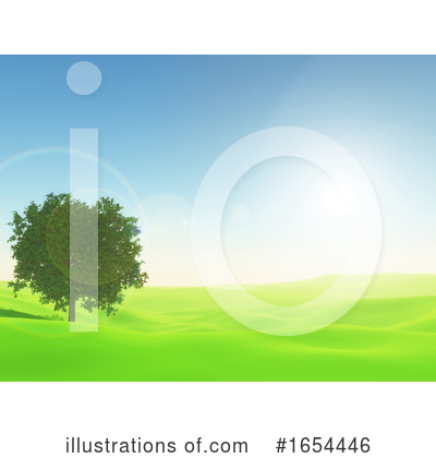 Royalty-Free (RF) Landscape Clipart Illustration by KJ Pargeter - Stock Sample #1654446
