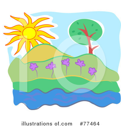Royalty-Free (RF) Landscape Clipart Illustration by Prawny - Stock Sample #77464