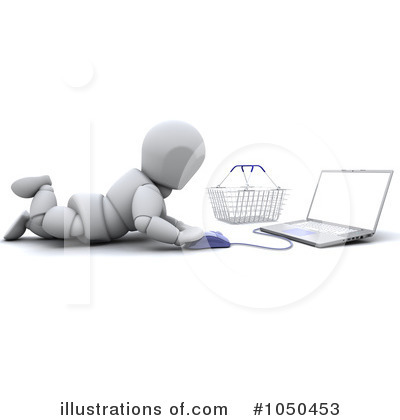 Royalty-Free (RF) Laptop Clipart Illustration by KJ Pargeter - Stock Sample #1050453