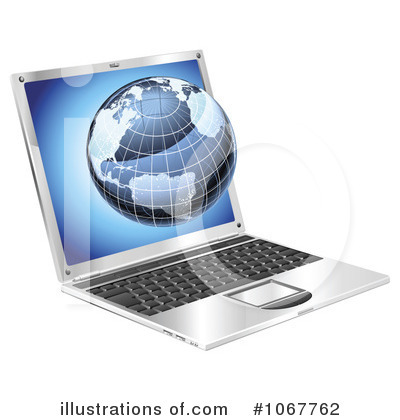 Royalty-Free (RF) Laptop Clipart Illustration by AtStockIllustration - Stock Sample #1067762