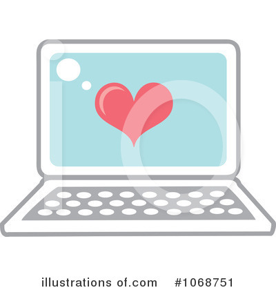 Royalty-Free (RF) Laptop Clipart Illustration by Rosie Piter - Stock Sample #1068751
