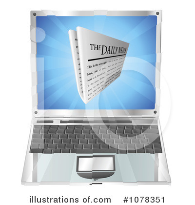 Royalty-Free (RF) Laptop Clipart Illustration by AtStockIllustration - Stock Sample #1078351