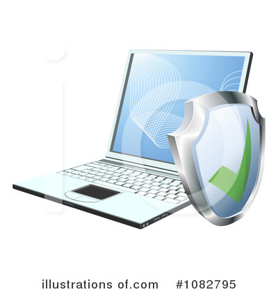 Royalty-Free (RF) Laptop Clipart Illustration by AtStockIllustration - Stock Sample #1082795
