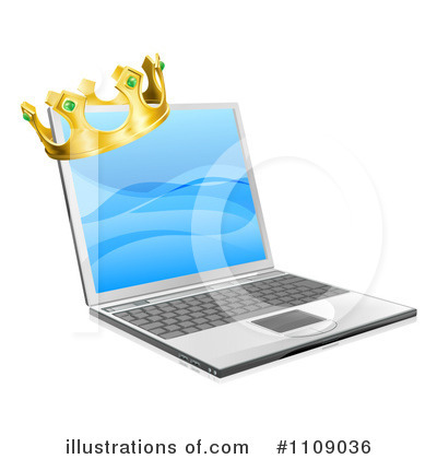 Royalty-Free (RF) Laptop Clipart Illustration by AtStockIllustration - Stock Sample #1109036