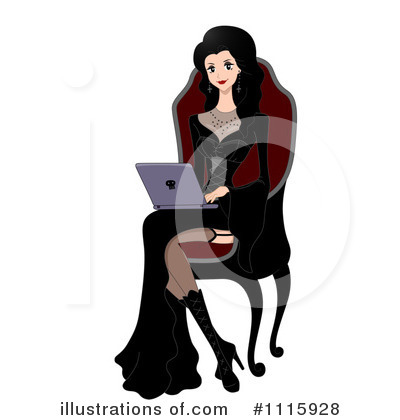 Royalty-Free (RF) Laptop Clipart Illustration by BNP Design Studio - Stock Sample #1115928