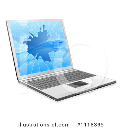 Royalty-Free (RF) Laptop Clipart Illustration by AtStockIllustration - Stock Sample #1118365