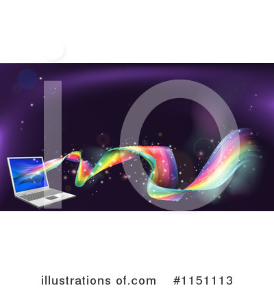 Royalty-Free (RF) Laptop Clipart Illustration by AtStockIllustration - Stock Sample #1151113