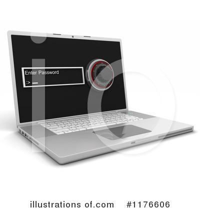 Royalty-Free (RF) Laptop Clipart Illustration by KJ Pargeter - Stock Sample #1176606